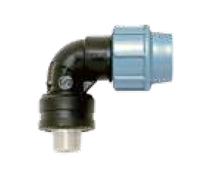 Кутник 90° із латунним зовнішнім різьбленням 40x1 1/4`, 16 PN, поліпропілен/латунь